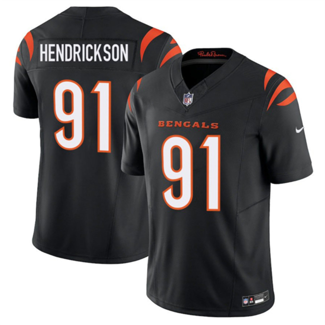 Men's Black Cincinnati Bengals #91 Trey Hendrickson 2025 F.U.S.E. Vapor Untouchable Limited Stitched Football Jersey